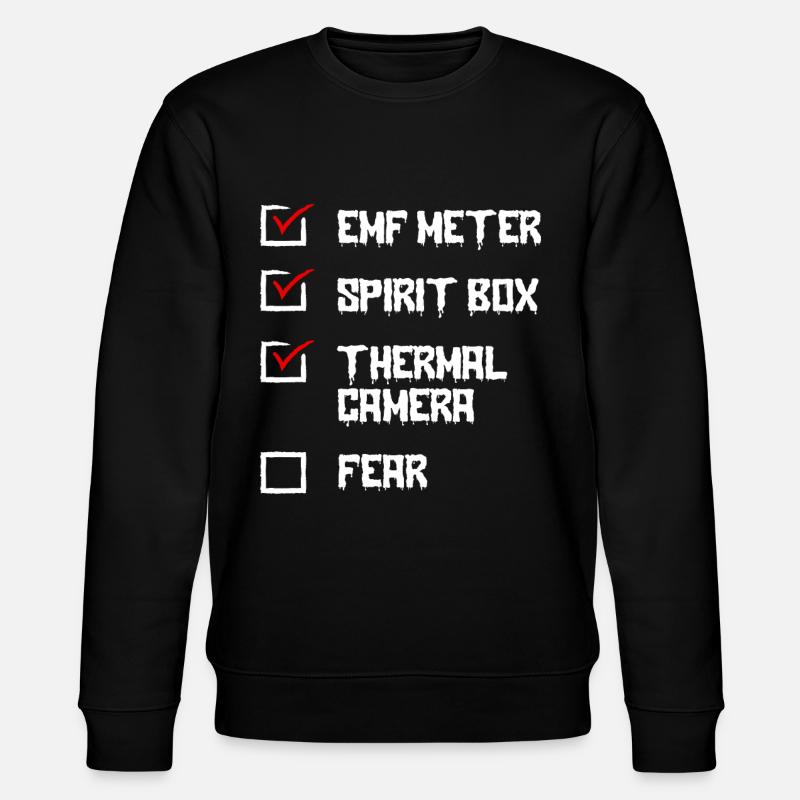 Ghost Hunter, EMF -Meter, Wärmekamera - Stanley/Stella Unisex Bio-Sweatshirt CHANGER  - Schwarz
