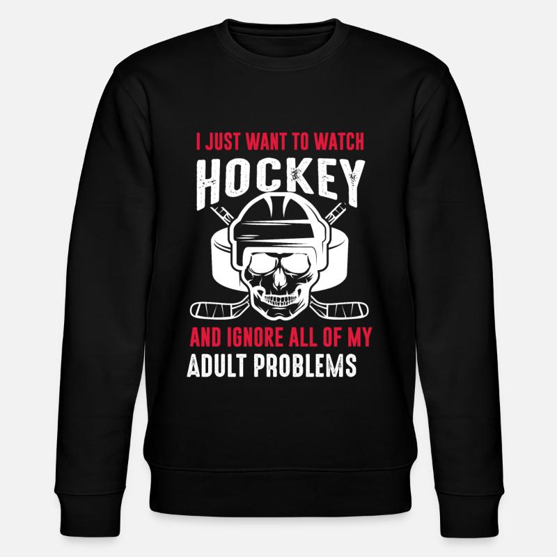 Hockey sur glace - Sweat bio CHANGER Stanley/Stella Unisexe - noir