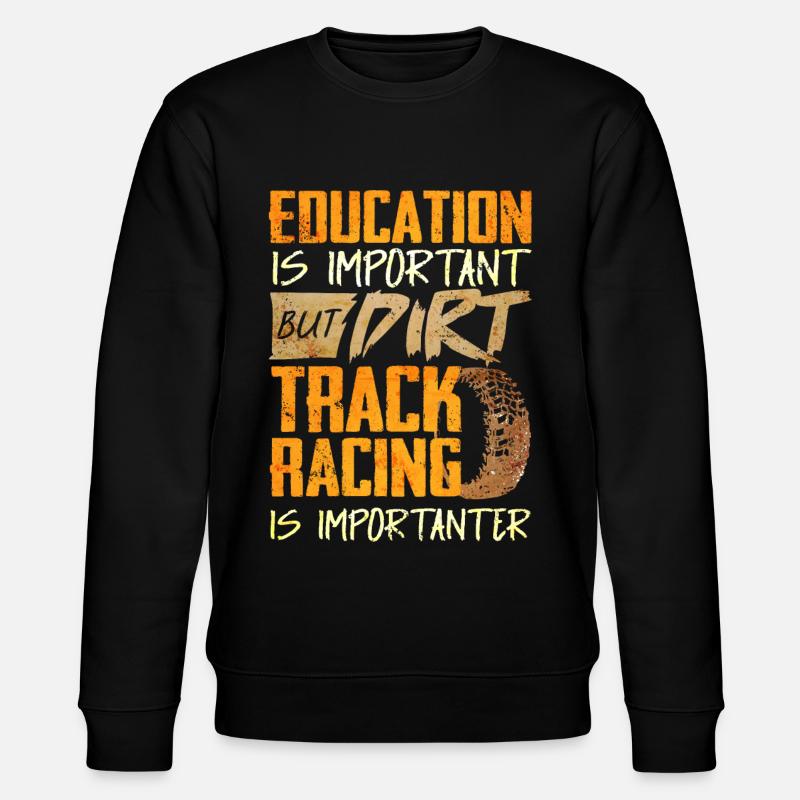 Course sur piste de terre - Sweat bio CHANGER Stanley/Stella Unisexe - noir