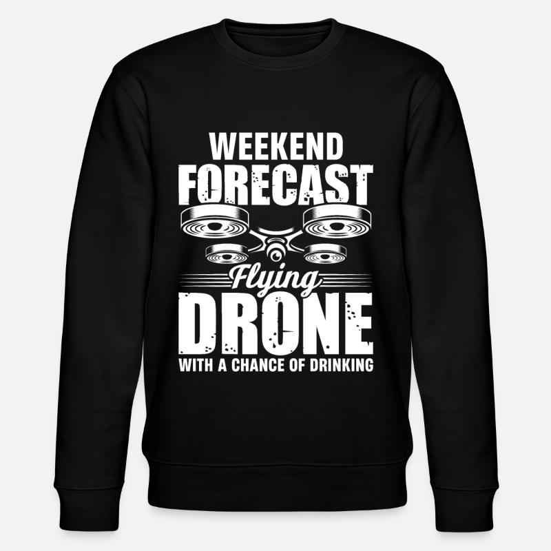 Drones, drones, drones volants - Sweat bio CHANGER Stanley/Stella Unisexe - noir
