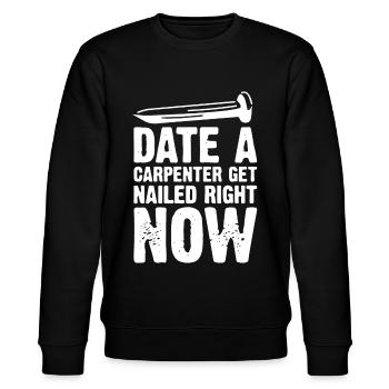 Carpenter, carpenter - Stanley/Stella CHANGER Unisex Organic Sweatshirt - black - Front - Nik (191cm) & Marisol (170cm)
