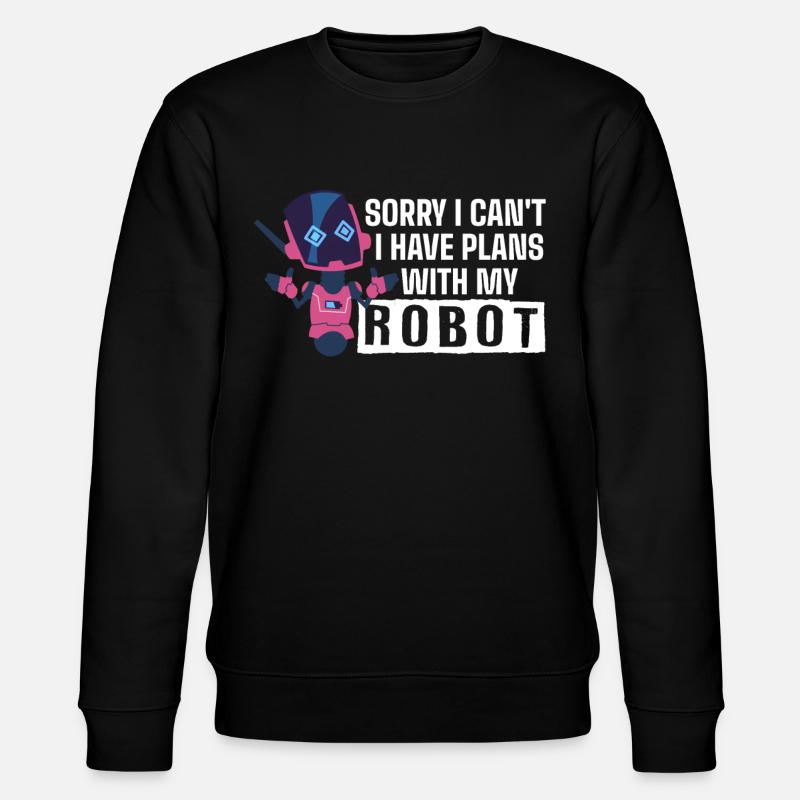 Robotik, Roboterbauer - Stanley/Stella Unisex Bio-Sweatshirt CHANGER  - Schwarz