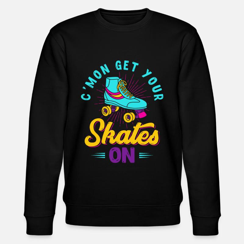 Roller skating, skating, roller skating - Stanley/Stella CHANGER Unisex Organic Sweatshirt - black