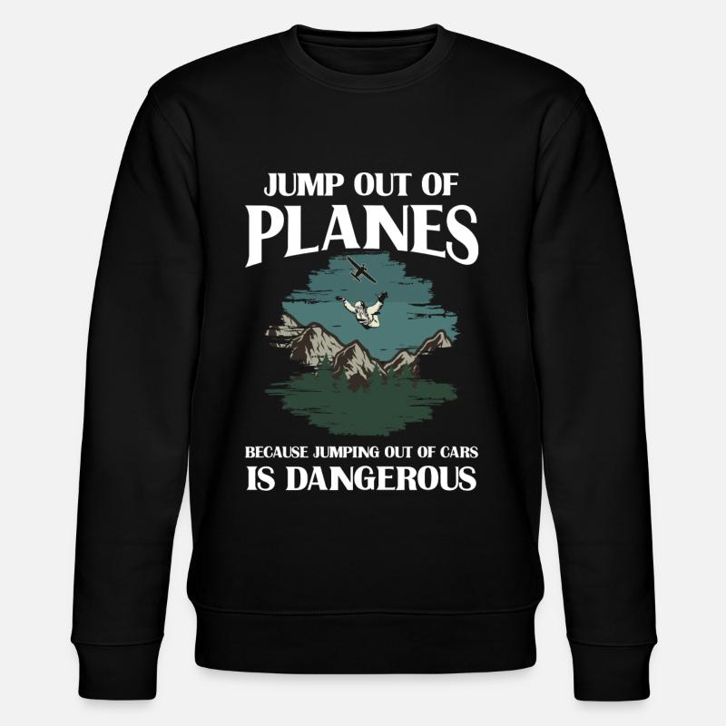 Skydiving, Skydiving - Stanley/Stella CHANGER Unisex Organic Sweatshirt - black
