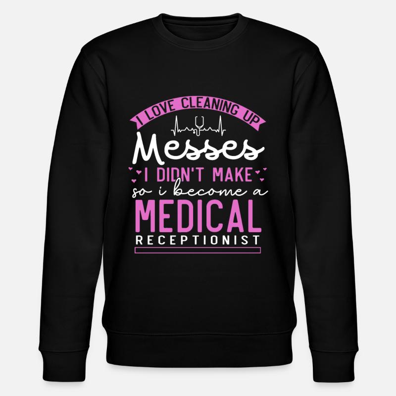 Physician assistant, receptionist - Stanley/Stella CHANGER Unisex Organic Sweatshirt - black