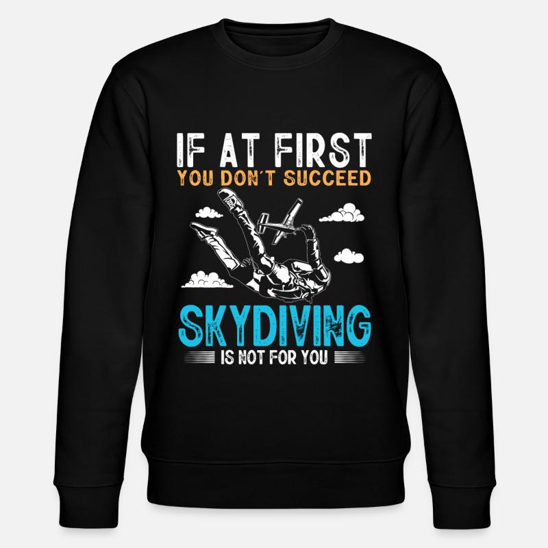 Skydiving, Skydiving - Stanley/Stella CHANGER Unisex Organic Sweatshirt - black