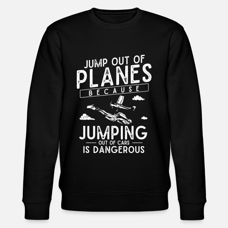 Skydiving, Skydiving - Stanley/Stella CHANGER Unisex Organic Sweatshirt - black