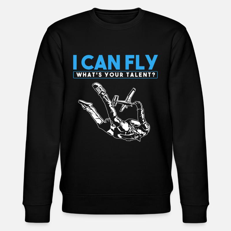 Skydiving, Skydiving - Stanley/Stella CHANGER Unisex Organic Sweatshirt - black