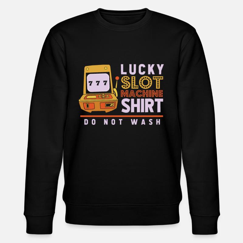 Slot machine, Player, Gambling - Stanley/Stella CHANGER Unisex Organic Sweatshirt - black