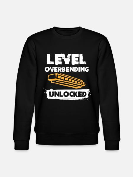 Harmonica player, Harmonica music - Stanley/Stella CHANGER Unisex Organic Sweatshirt - black