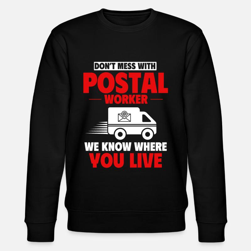 Post worker, post man - Stanley/Stella CHANGER Unisex Organic Sweatshirt - black