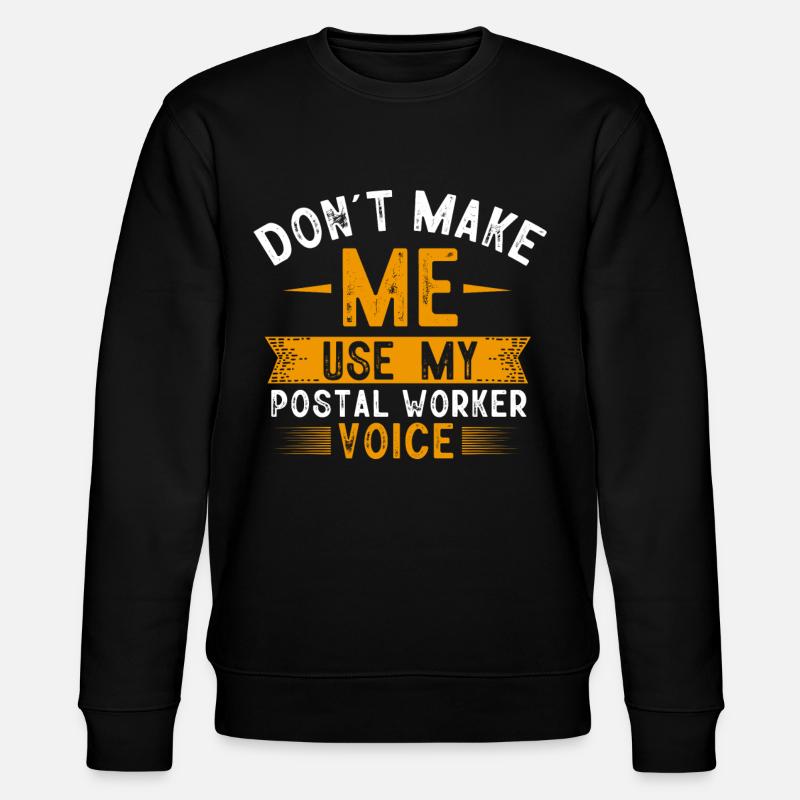 Postarbeiter, Post Mann - Stanley/Stella Unisex Bio-Sweatshirt CHANGER - Schwarz