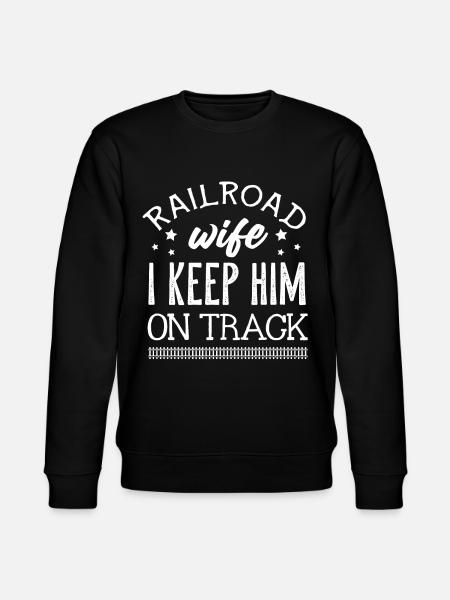 Railway, locomotive - Stanley/Stella CHANGER Unisex Organic Sweatshirt - black