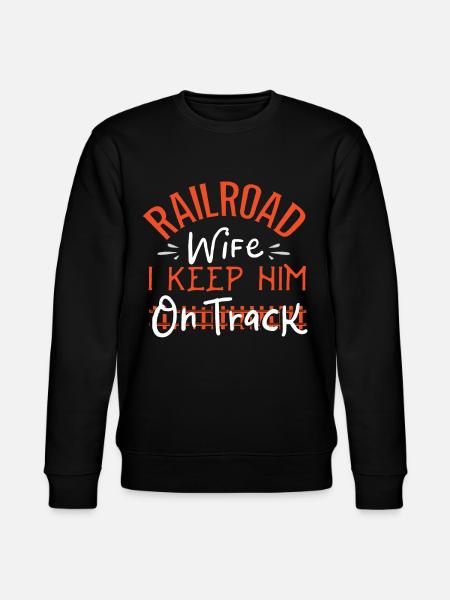 Railway, locomotive - Stanley/Stella CHANGER Unisex Organic Sweatshirt - black