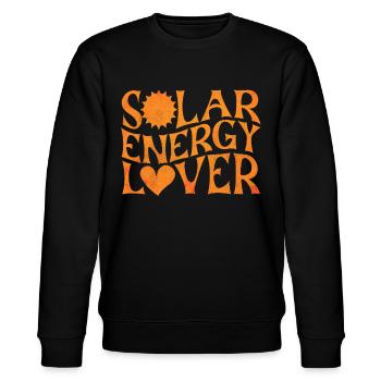 Solarenergie, Erneuerbare Energie - Stanley/Stella Unisex Bio-Sweatshirt CHANGER  - Schwarz - Vorne - Nik (191cm) & Marisol (170cm)
