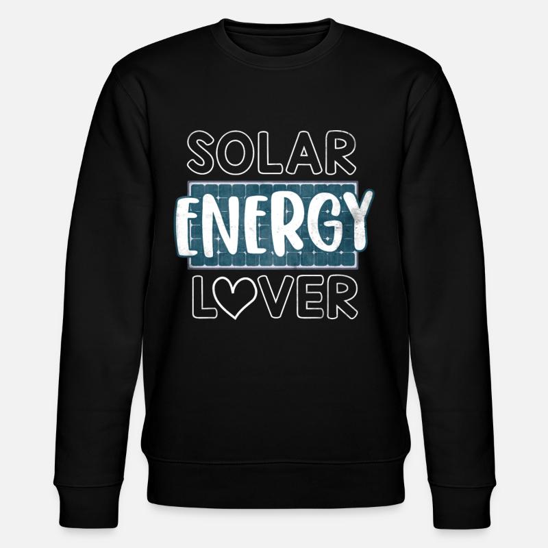 Solar Energy, Renewable Energy - Stanley/Stella CHANGER Unisex Organic Sweatshirt - black