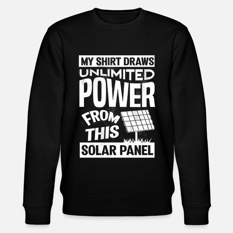 Solar Energy, Renewable Energy - Stanley/Stella CHANGER Unisex Organic Sweatshirt - black