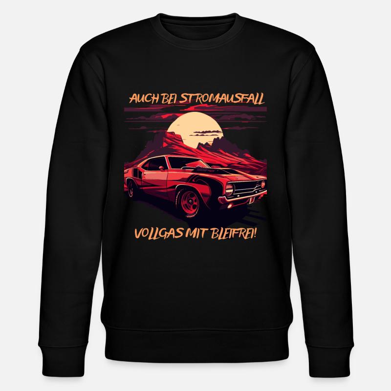 Kein strom, kein Problem - Stanley/Stella Unisex Bio-Sweatshirt CHANGER  - Schwarz