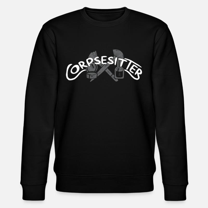 Leichenhalter, Undertaker, Bestattungsunternehmen - Stanley/Stella Unisex Bio-Sweatshirt CHANGER  - Schwarz