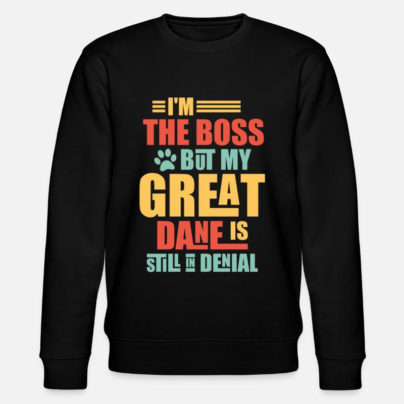 Great Danes, Great Danes - Stanley/Stella CHANGER Unisex Organic Sweatshirt - black