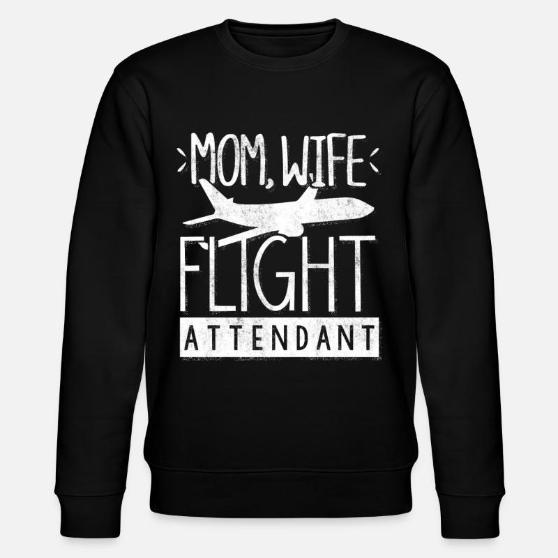 Flugbegleiter, Für Flugbegleiter, Flugbegleiter - Stanley/Stella Unisex Bio-Sweatshirt CHANGER  - Schwarz