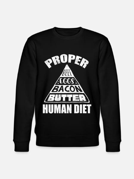 Keto diet, carbohydrate-free diet, keto - Stanley/Stella CHANGER Unisex Organic Sweatshirt - black