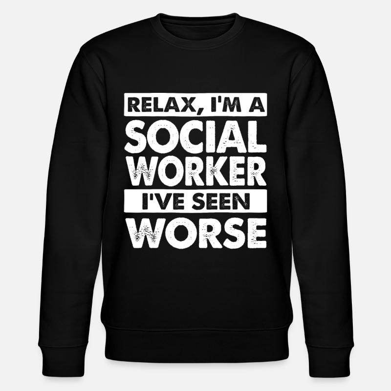 Sozialarbeiter - Stanley/Stella Unisex Bio-Sweatshirt CHANGER  - Schwarz