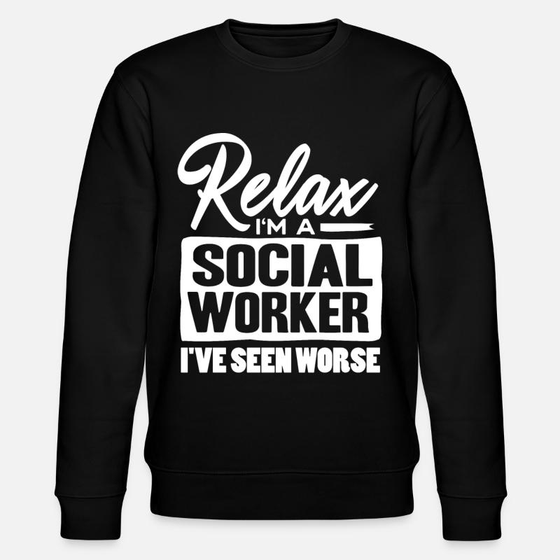 Sozialarbeiter - Stanley/Stella Unisex Bio-Sweatshirt CHANGER  - Schwarz