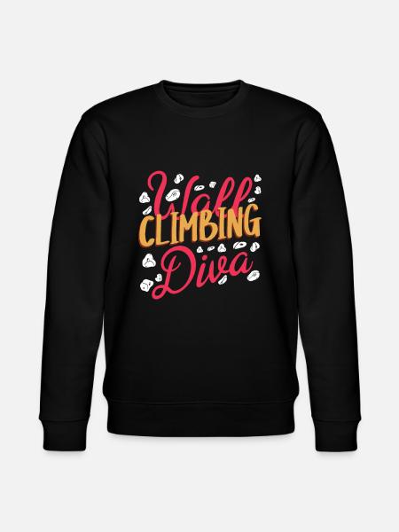 Wandkletterer, Wandklettern - Stanley/Stella Unisex Bio-Sweatshirt CHANGER  - Schwarz