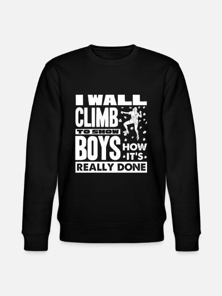 Wall climbers, wall climbers - Stanley/Stella CHANGER Unisex Organic Sweatshirt - black