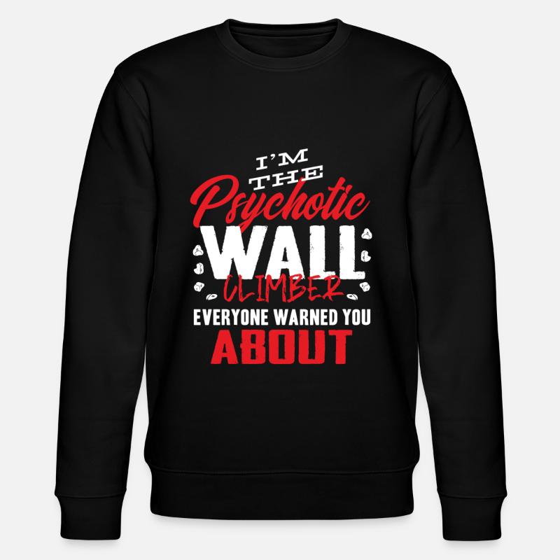 Wall climbers, wall climbers - Stanley/Stella CHANGER Unisex Organic Sweatshirt - black