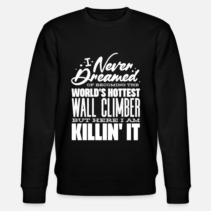 Wandkletterer, Wandklettern - Stanley/Stella Unisex Bio-Sweatshirt CHANGER  - Schwarz