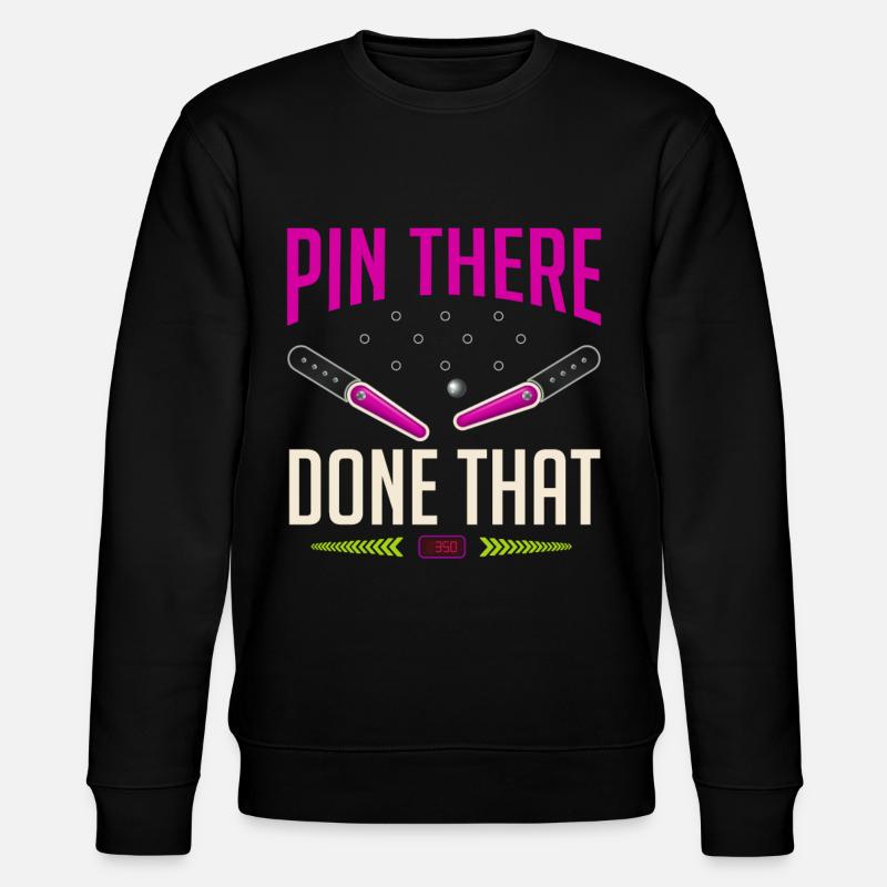 Pinball arcade player - Stanley/Stella CHANGER Unisex Organic Sweatshirt - black