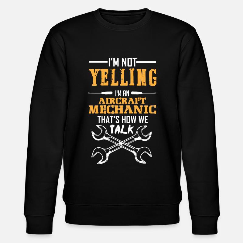 Flugzeugmechaniker - Stanley/Stella Unisex Bio-Sweatshirt CHANGER  - Schwarz