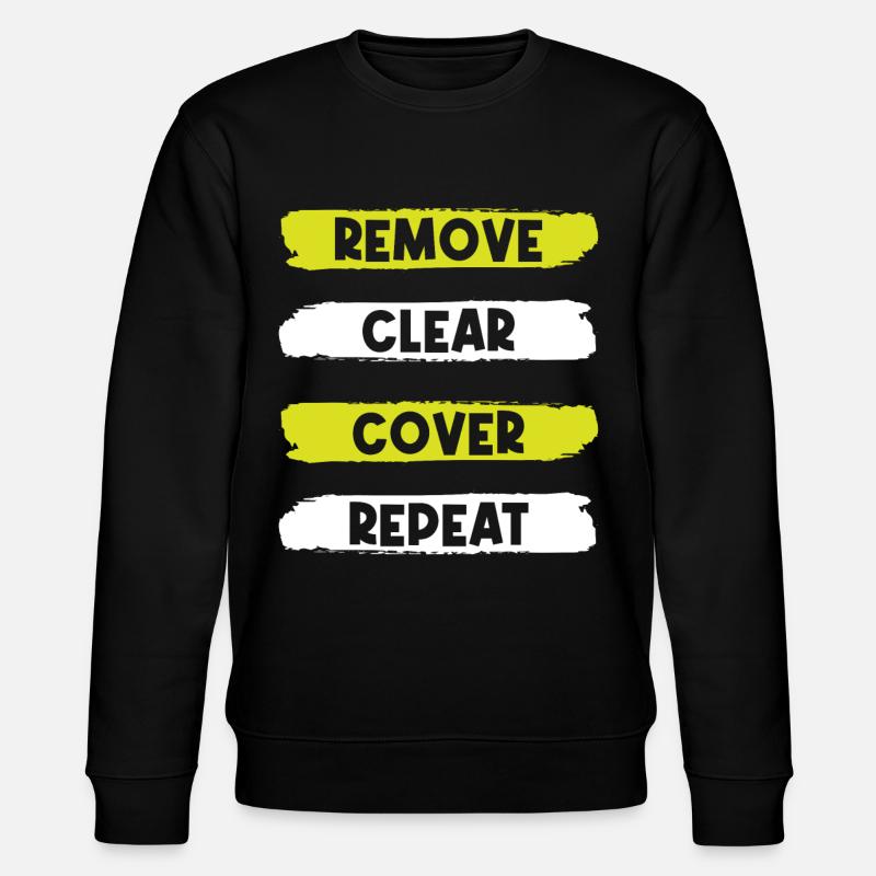 Floorers, tilers, tilers - Stanley/Stella CHANGER Unisex Organic Sweatshirt - black