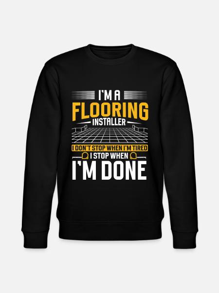 Flooring installer, tile warehouse - Stanley/Stella CHANGER Unisex Organic Sweatshirt - black