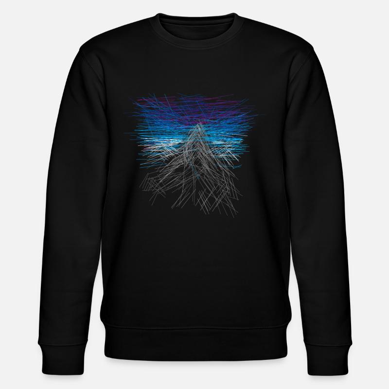 Mountain - abstract - Stanley/Stella CHANGER Unisex Organic Sweatshirt - black