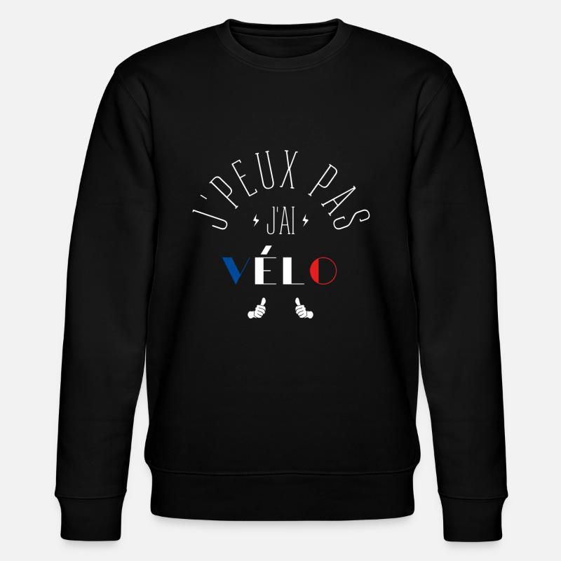 J Peux Pas J Ai Vélo - Sweat bio CHANGER Stanley/Stella Unisexe - noir