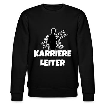 Rauchfangkehrer Kaminkehrer auf Karriereleiter - Stanley/Stella Unisex Bio-Sweatshirt CHANGER  - Schwarz - Vorne - Nik (191cm) & Marisol (170cm)