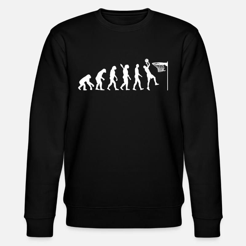 Evolution Basketball Game - Stanley/Stella CHANGER Unisex Organic Sweatshirt - black