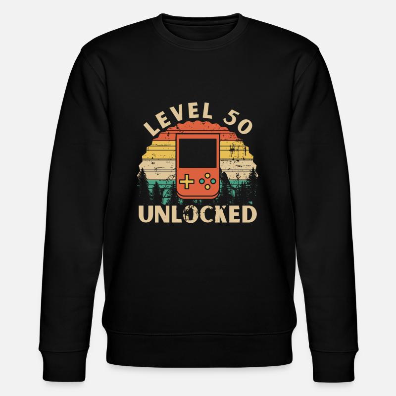 Level 50 Unlocked - Sweat bio CHANGER Stanley/Stella Unisexe - noir