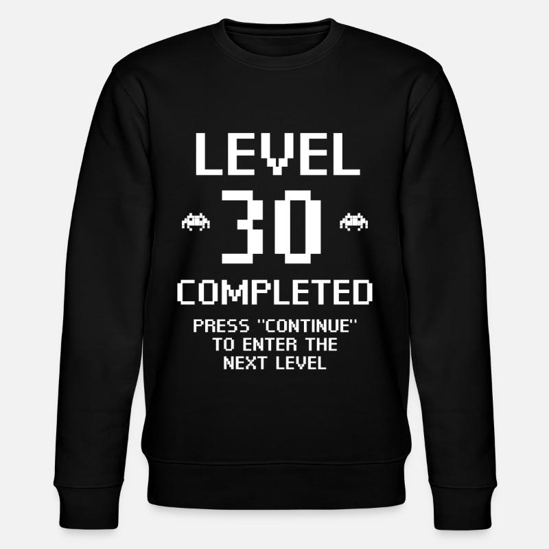 Level 30 Completed - Stanley/Stella CHANGER Unisex Organic Sweatshirt - black