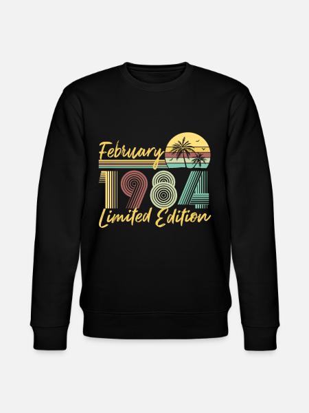 February 1984 Limited Edition - Stanley/Stella CHANGER Unisex Organic Sweatshirt - black
