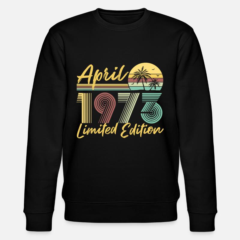 Avril 1973 Édition limitée - Sweat bio CHANGER Stanley/Stella Unisexe - noir