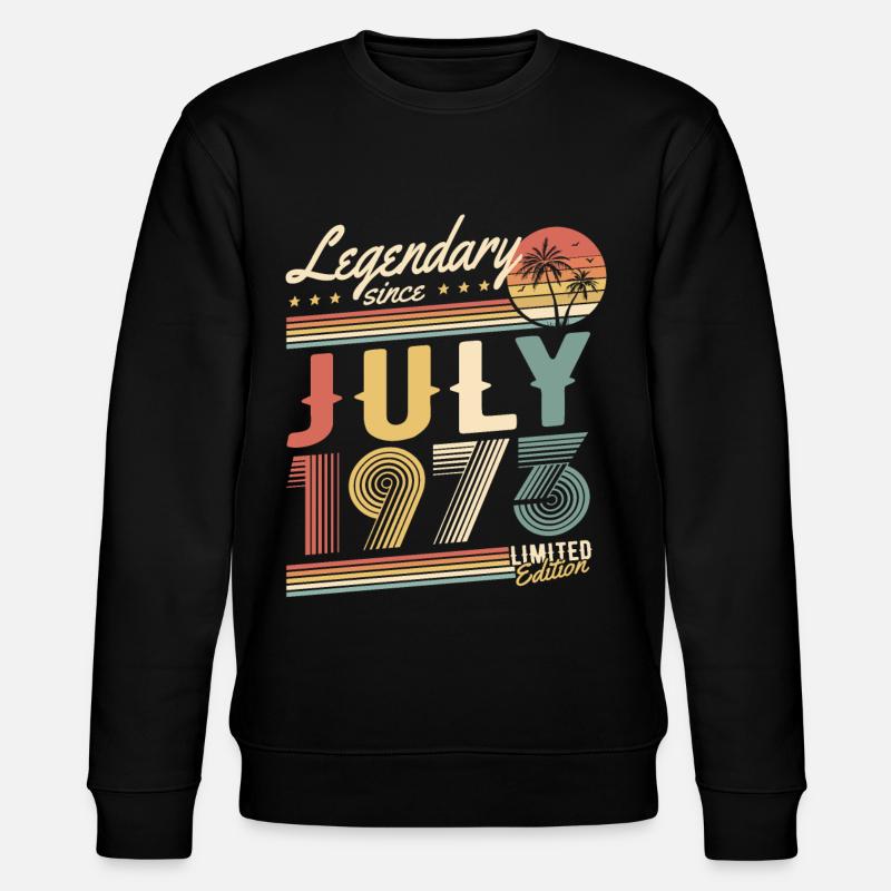 Legendary Since July 1973 Limited Edition - Stanley/Stella Unisex Bio-Sweatshirt CHANGER  - Schwarz