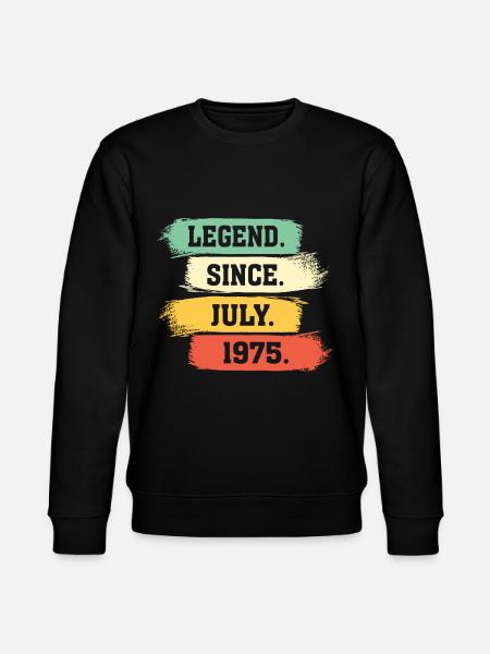 Legend since July 1975 - Stanley/Stella Unisex Bio-Sweatshirt CHANGER  - Schwarz
