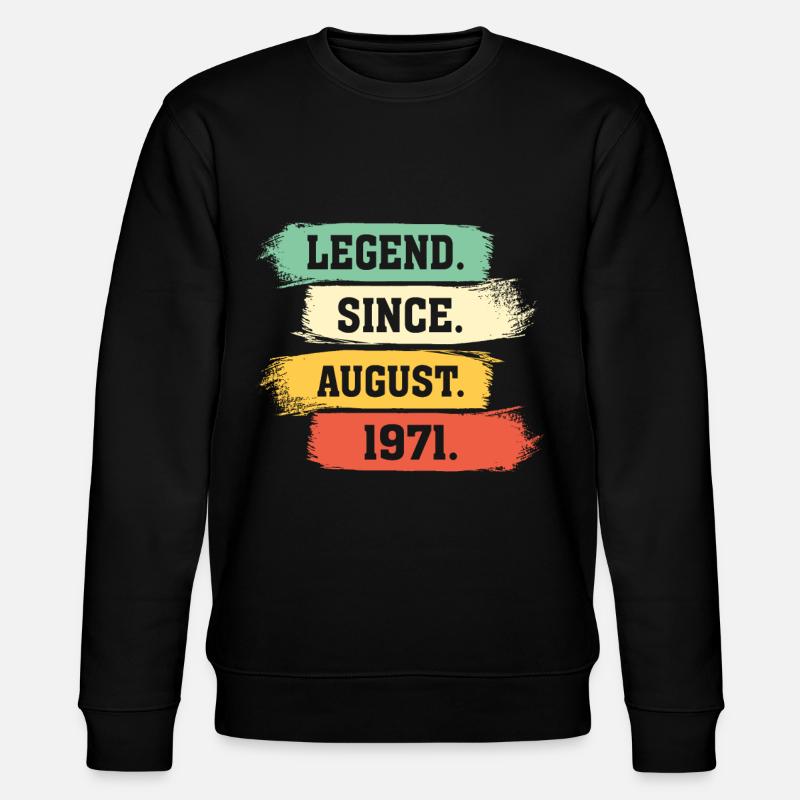 Legend since August 1971 - Stanley/Stella CHANGER Unisex Organic Sweatshirt - black