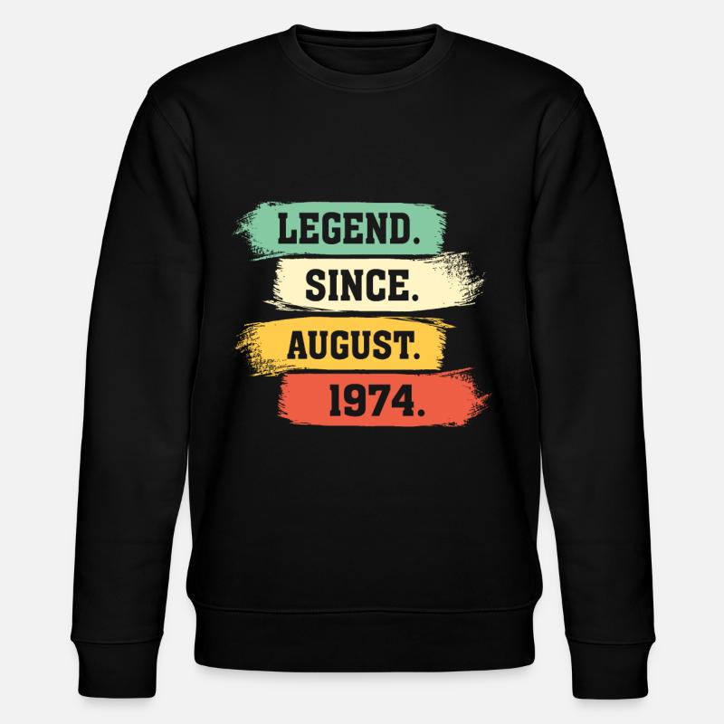 Legend since August 1974 - Stanley/Stella Unisex Bio-Sweatshirt CHANGER - Schwarz