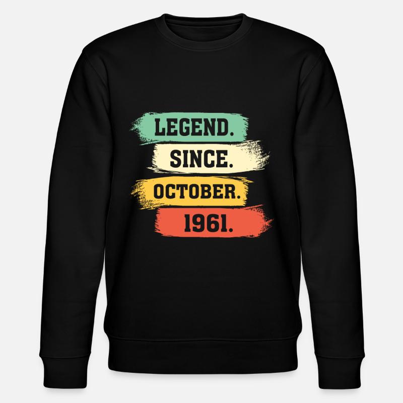 Legend since October 1961 - Stanley/Stella CHANGER Unisex Organic Sweatshirt - black