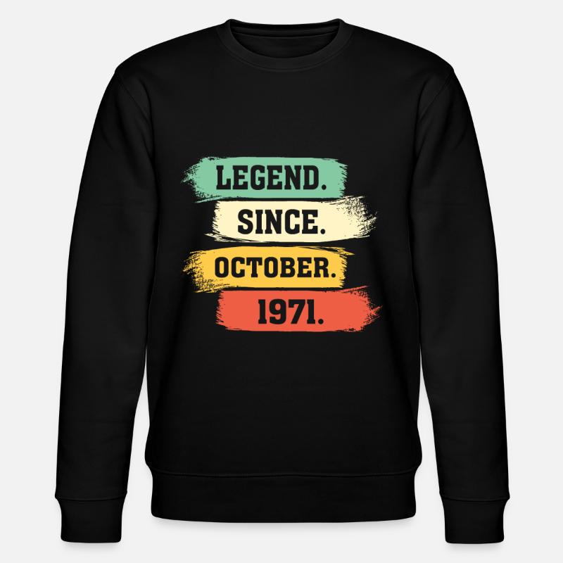 Legend since October 1971 - Stanley/Stella CHANGER Unisex Organic Sweatshirt - black